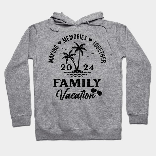 Palm Tree Family Vacation 2024 Hoodie by antrazdixonlda